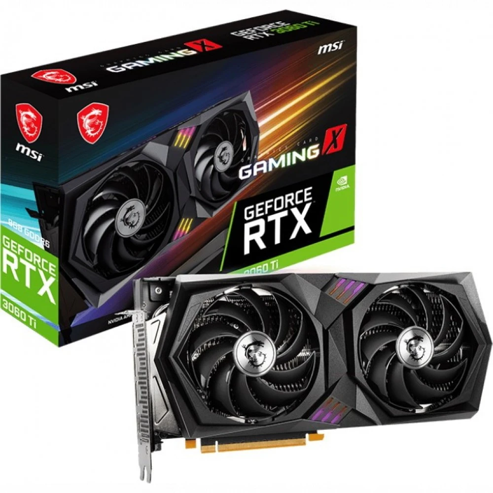 Видеокарта MSI GeForce RTX 3060 Ti GAMING X 8G LHR RTX 3060 TI GAMING X 8G LHR 8 ГБ