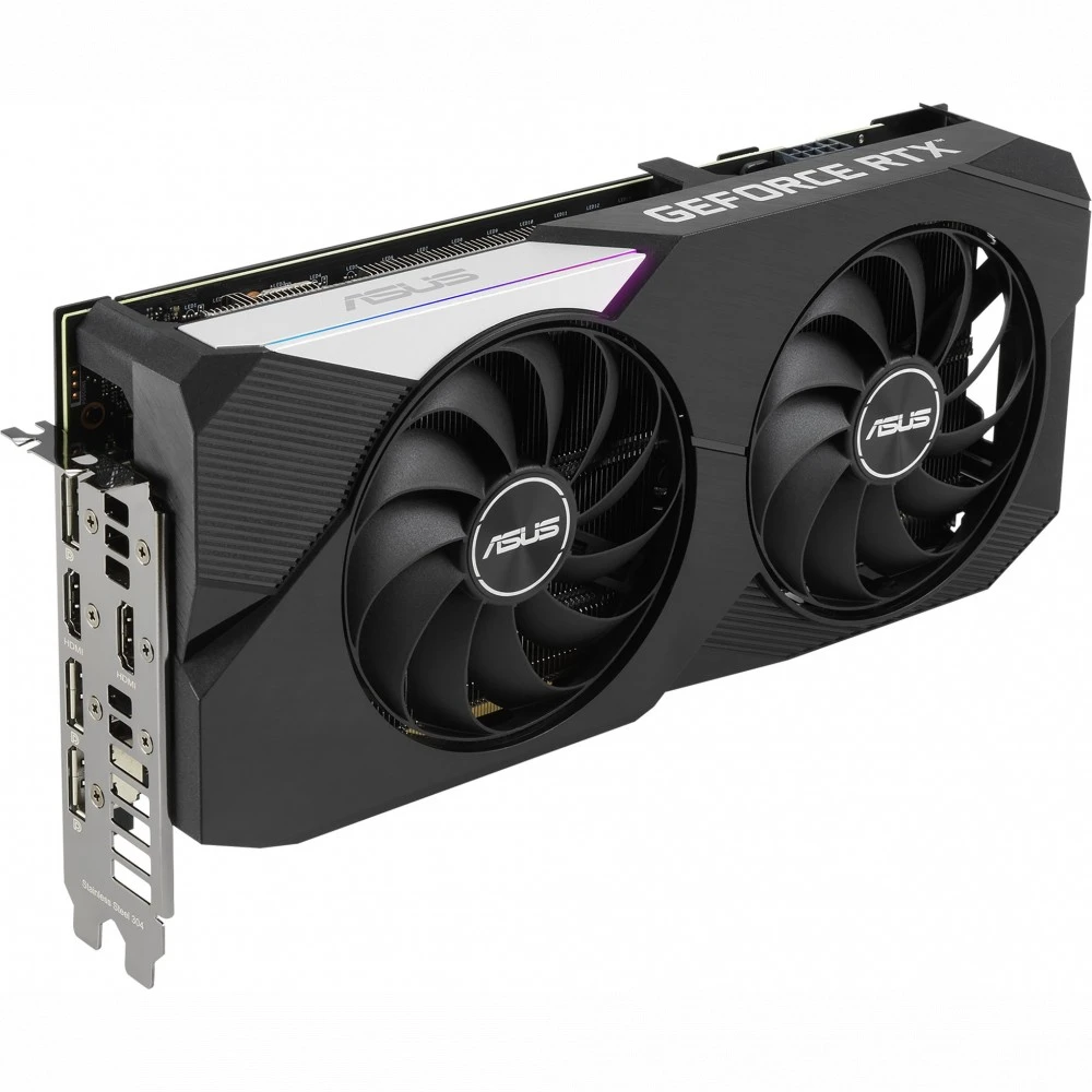 Видеокарта Asus RTX3060T DUAL-RTX3060TI-O8G-V2 8 ГБ
