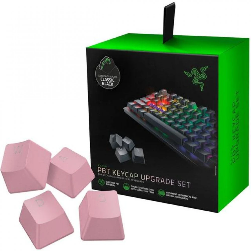 Аксессуар для ПК и Ноутбука Razer PBT Keycap Upgrade Set - Quartz Pink RC21-01490300-R3M1 Набор кнопок