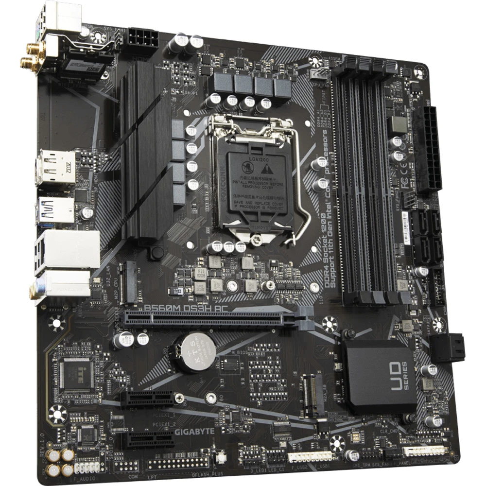 Материнская плата Gigabyte B560M DS3H AC Micro-ATX, LGA 1200