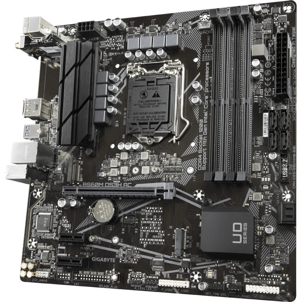 Материнская плата Gigabyte B560M DS3H AC Micro-ATX, LGA 1200