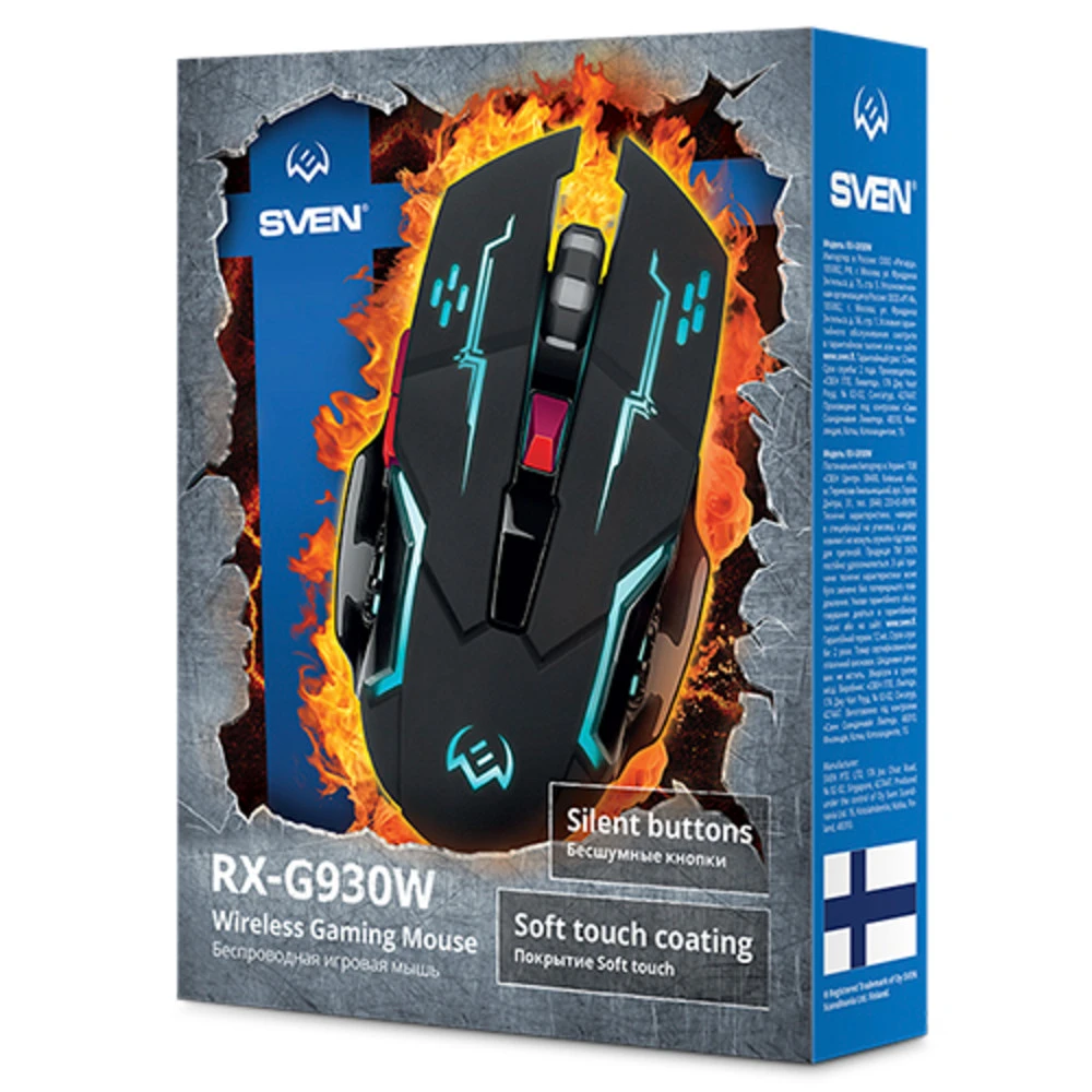 Мышь Sven RX-G930W SV-018412 Игровые, Беспроводная