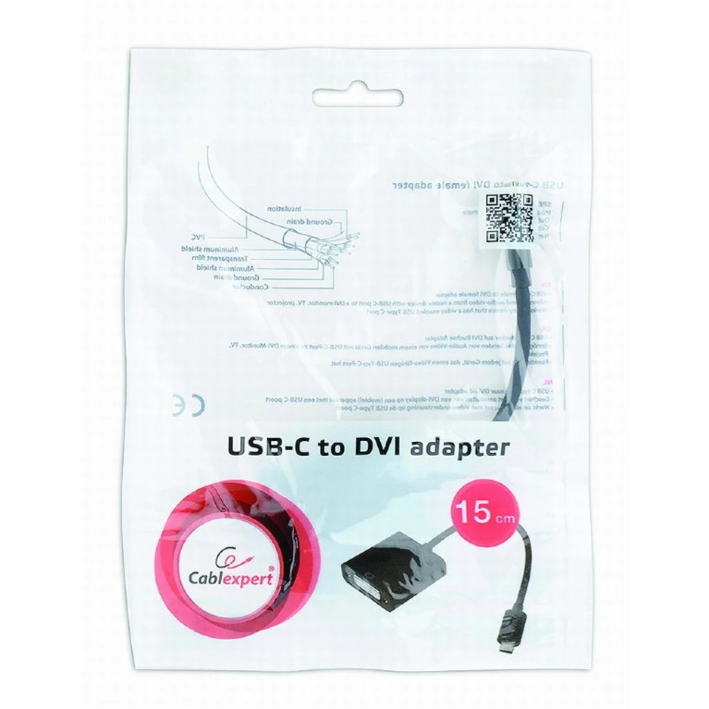 Кабель интерфейсный Cablexpert A-CM-DVIF-01 USB Type C - DVI