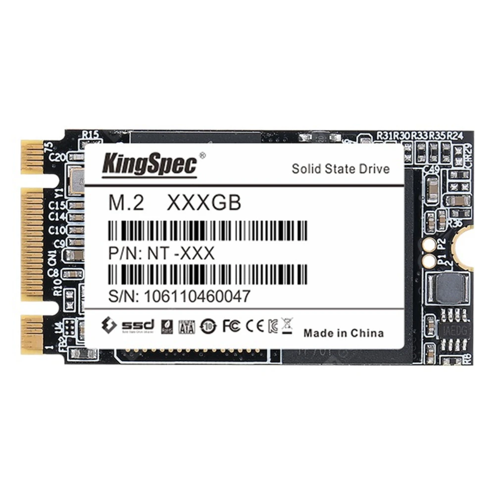 Жесткий диск KingSpec NT-128 2242 SSD (твердотельные), 128 ГБ, M.2