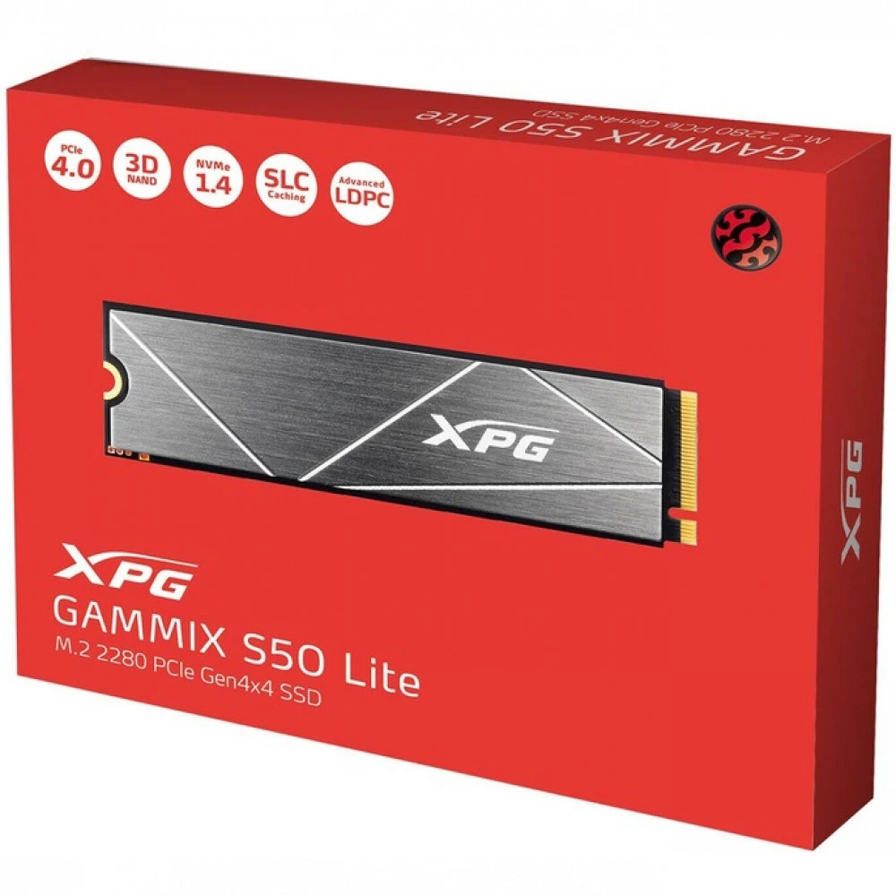 Жесткий диск ADATA XPG GAMMIX S50 LITE AGAMMIXS50L-1T-CS SSD (твердотельные), 1 ТБ, M.2, PCIe