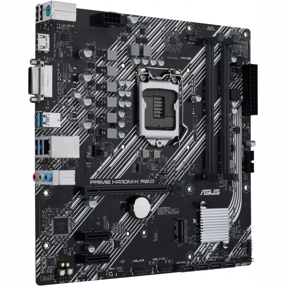 Материнская плата Asus PRIME H410M-K R2.0 Micro-ATX, LGA 1200