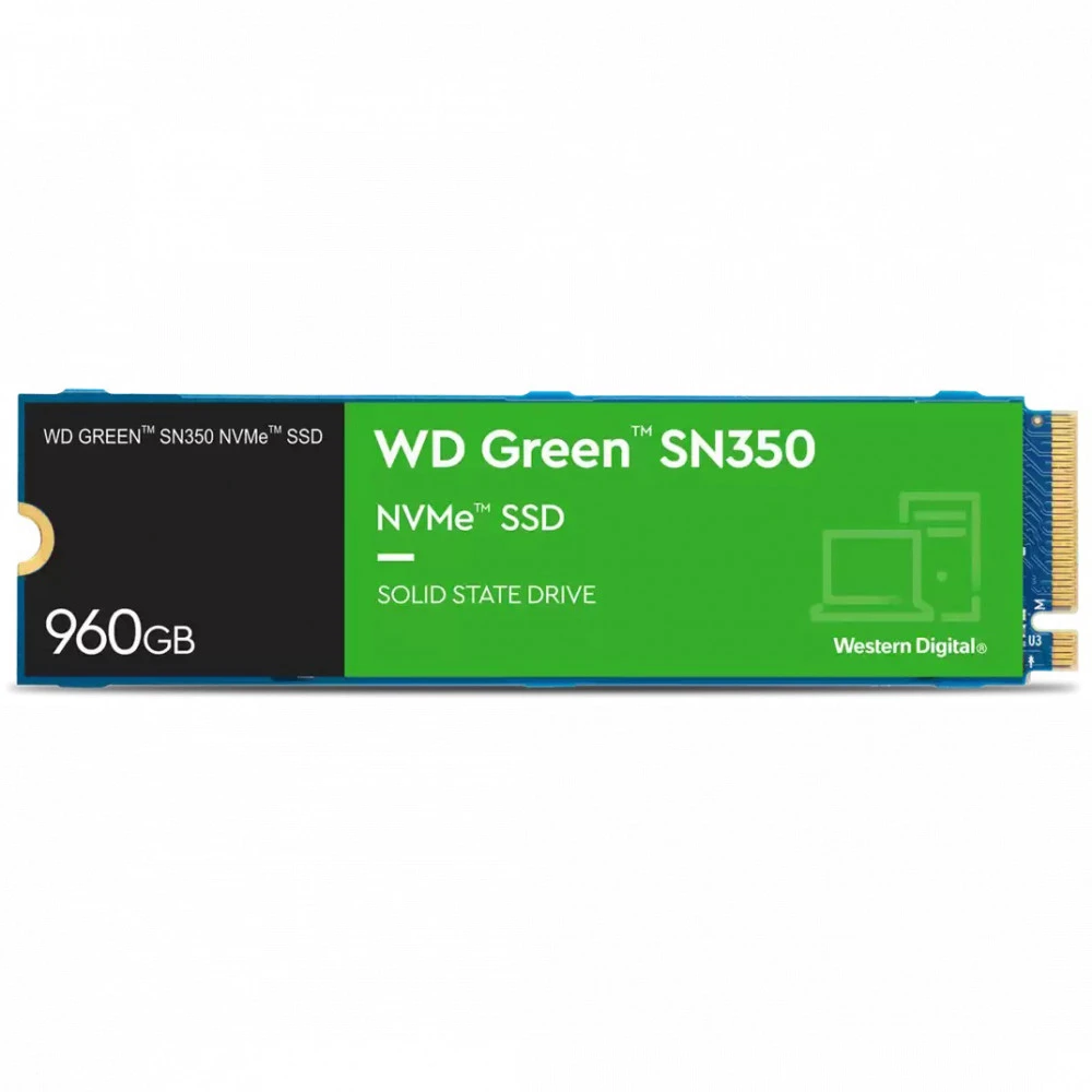 Жесткий диск Western Digital GREEN SN350 WDS960G2G0C SSD (твердотельные), 960 ГБ, M.2