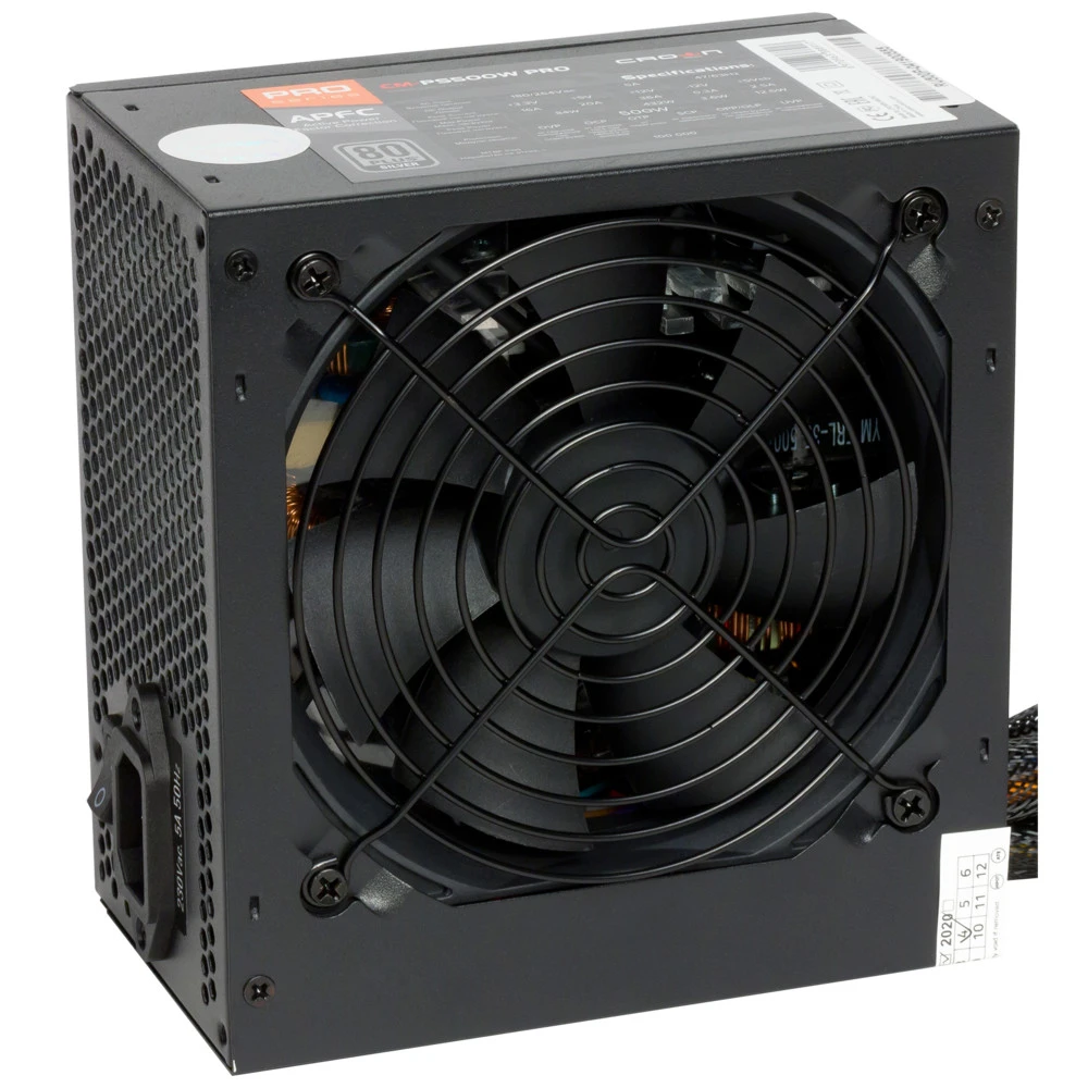 Блок питания CROWN micro CM-PS500W SMART 500 Вт, 80+ Silver