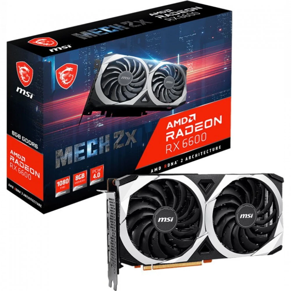Видеокарта MSI Radeon RX 6600 MECH 2X 8G 8 ГБ