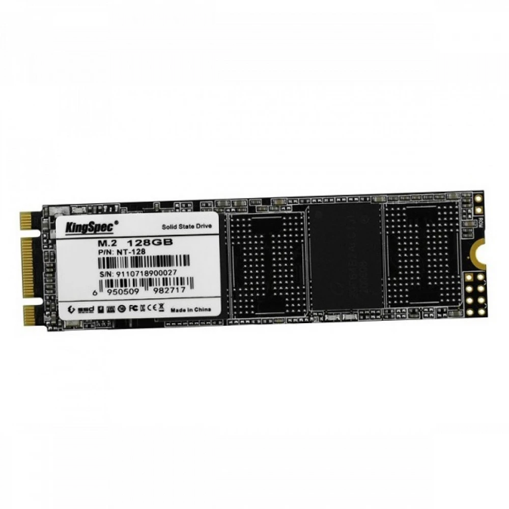 Жесткий диск KingSpec NT-128 2280 SSD (твердотельные), 128 ГБ, M.2, SATA