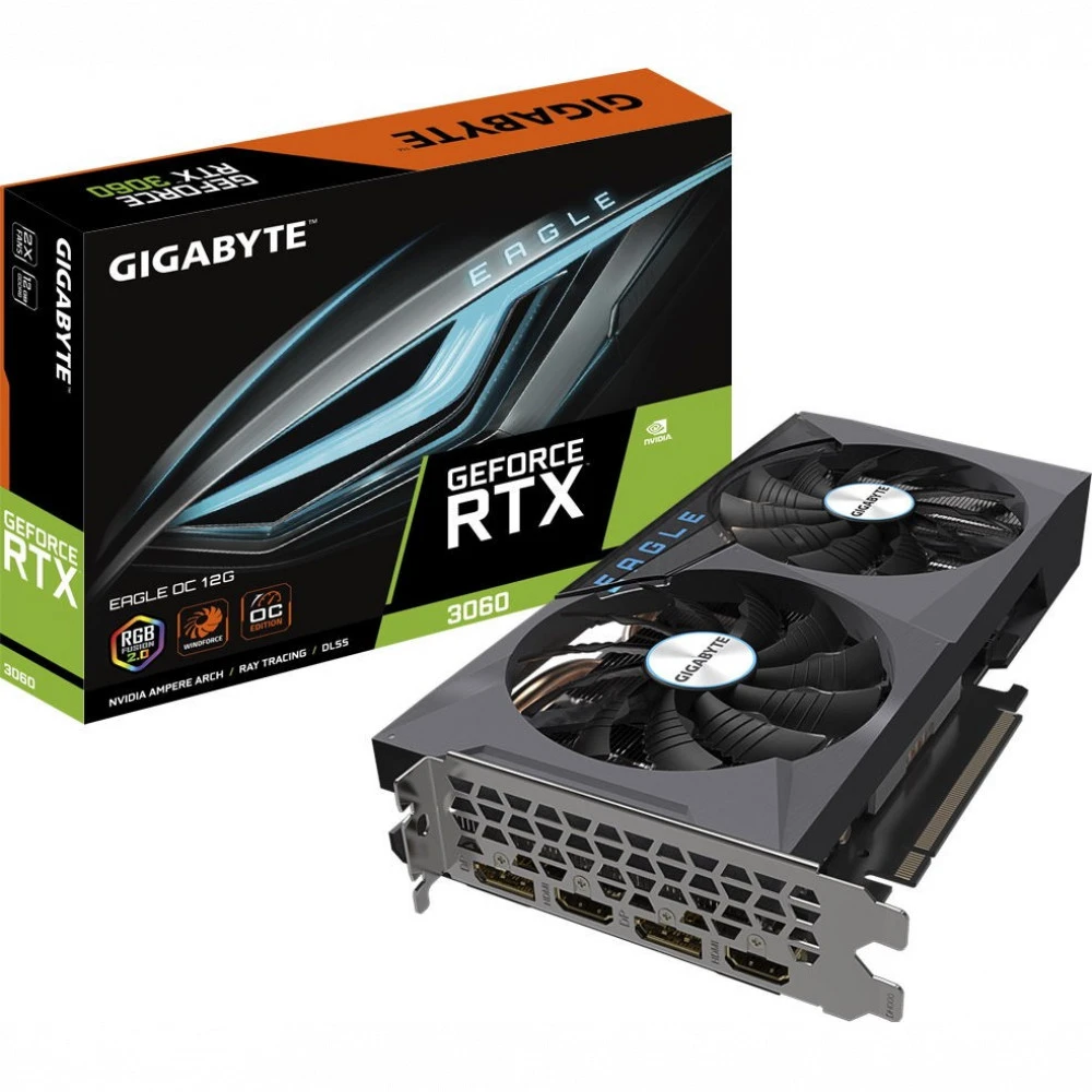 Видеокарта Gigabyte GeForce RTX 3060 EAGLE GV-N3060EAGLE-12GD 2.0 12 ГБ