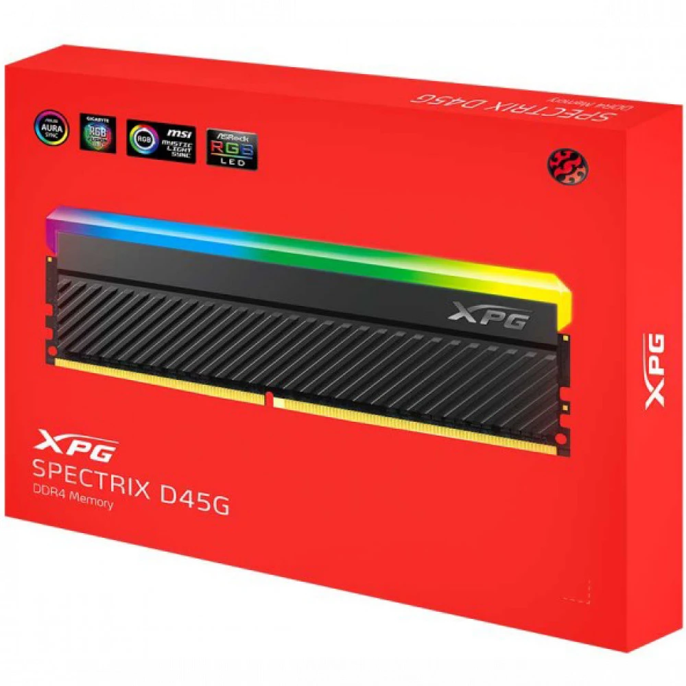 ОЗУ ADATA XPG SPECTRIX D45 RGB AX4U360016G18I-DCBKD45G DIMM, DDR4, 32 Гб (2 х 16 Гб), 3600 МГц