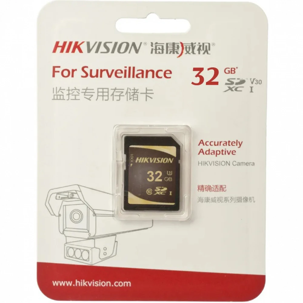 Флеш (Flash) карты Hikvision P10 Series SDXC HS-SD-P10/32G 32 ГБ