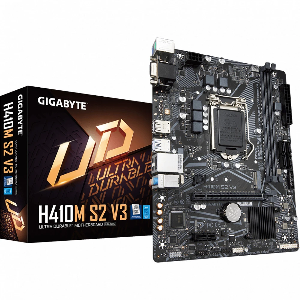 Материнская плата Gigabyte H410M S2 V3 Micro-ATX, LGA 1200
