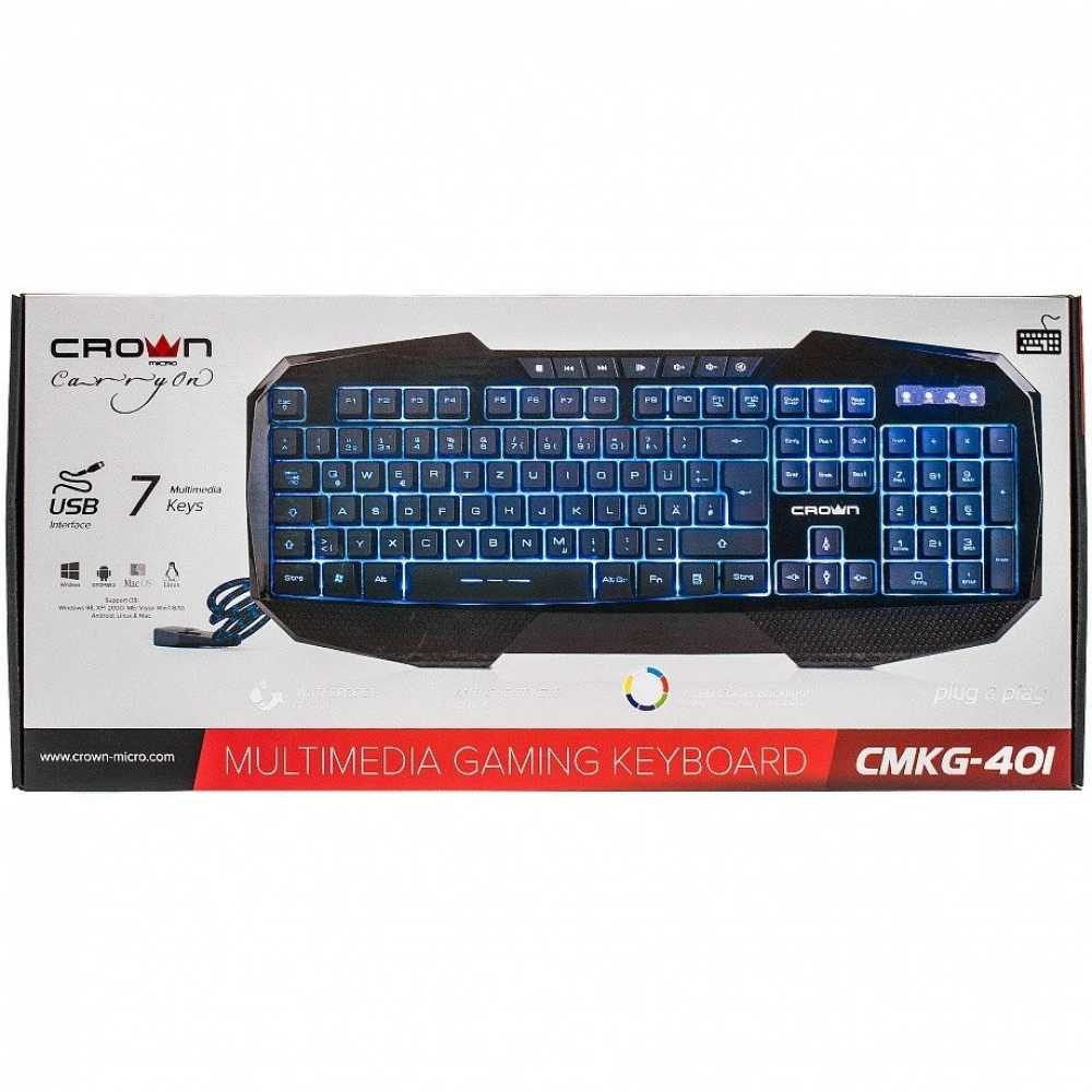 Клавиатура CROWN micro CMKG-401 Проводная, USB