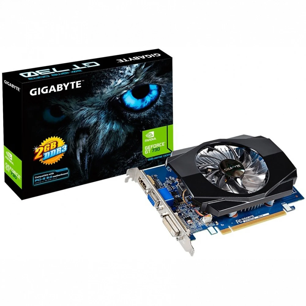 Видеокарта Gigabyte GeForce GT 730 GV-N730D3-2GL 2 ГБ