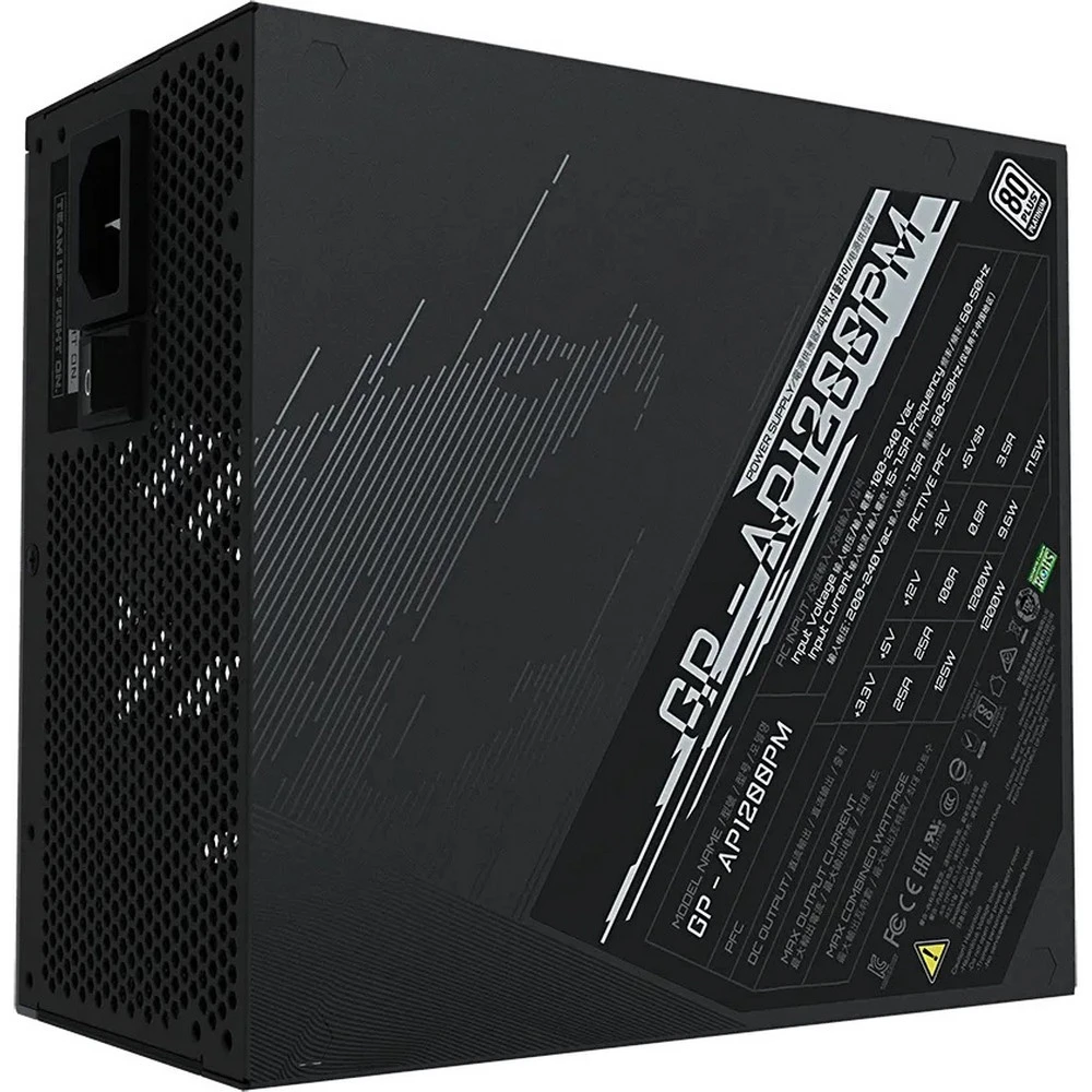 Блок питания Gigabyte AORUS P1200W GP-AP1200PM 1200 Вт, 80+ Platinum