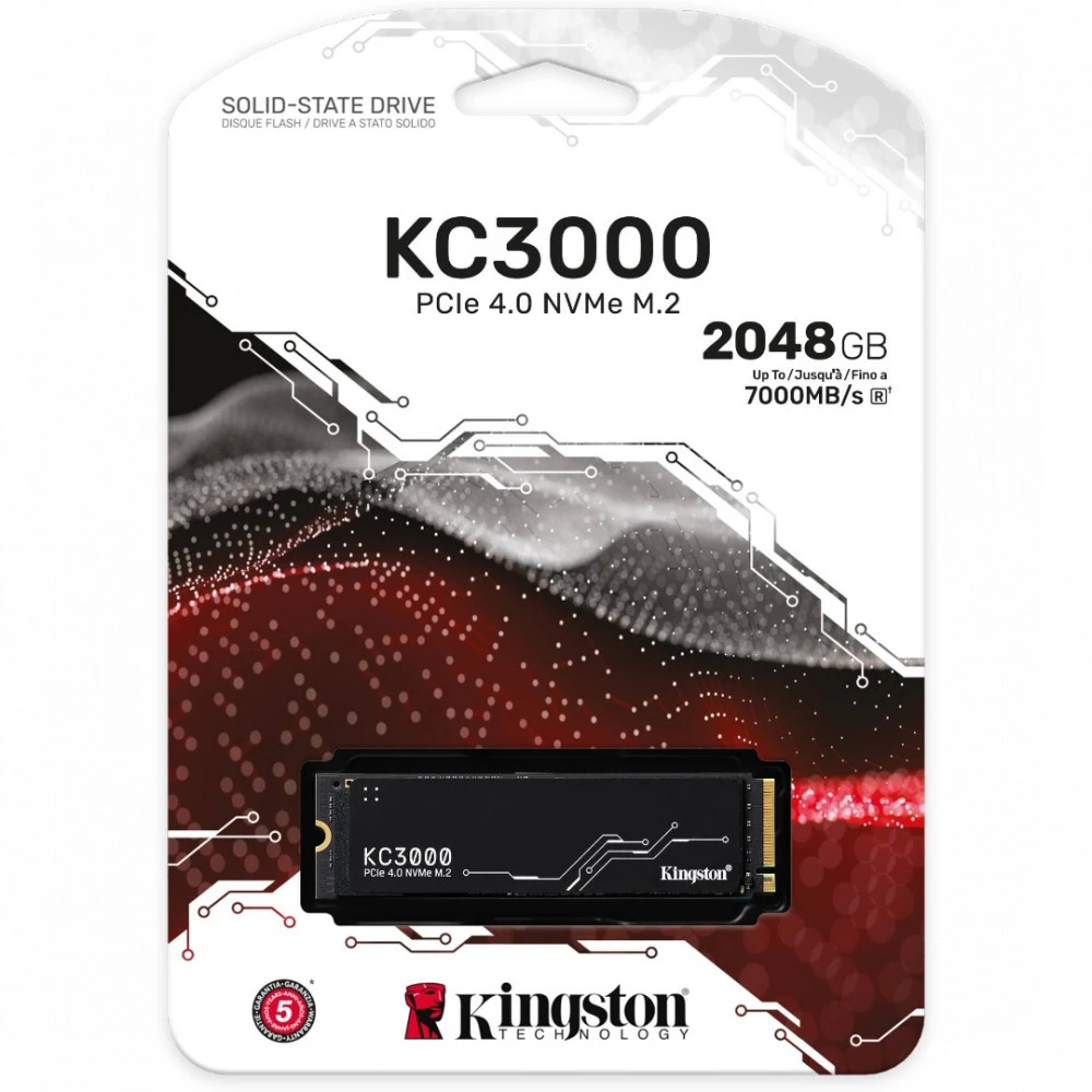 Жесткий диск Kingston KC3000 SKC3000D/2048G SSD (твердотельные), 2 ТБ, M.2, PCIe
