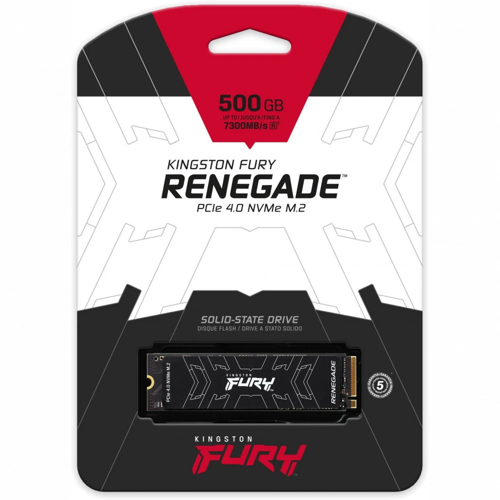 Жесткий диск Kingston Fury Renegade SFYRS/500G SSD (твердотельные), 500 ГБ, M.2, PCIe