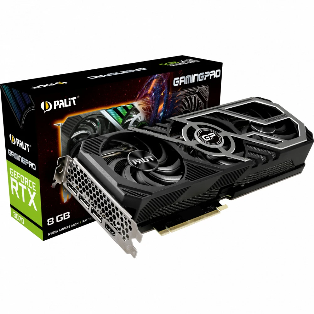 Видеокарта Palit RTX 3070 GamingPro 8G PA-RTX3070 GamingPro 8G 8 ГБ
