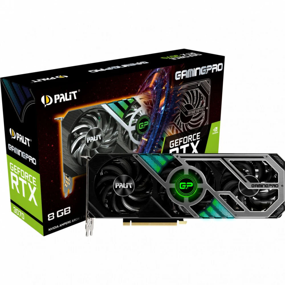Видеокарта Palit RTX 3070 GamingPro 8G PA-RTX3070 GamingPro 8G 8 ГБ