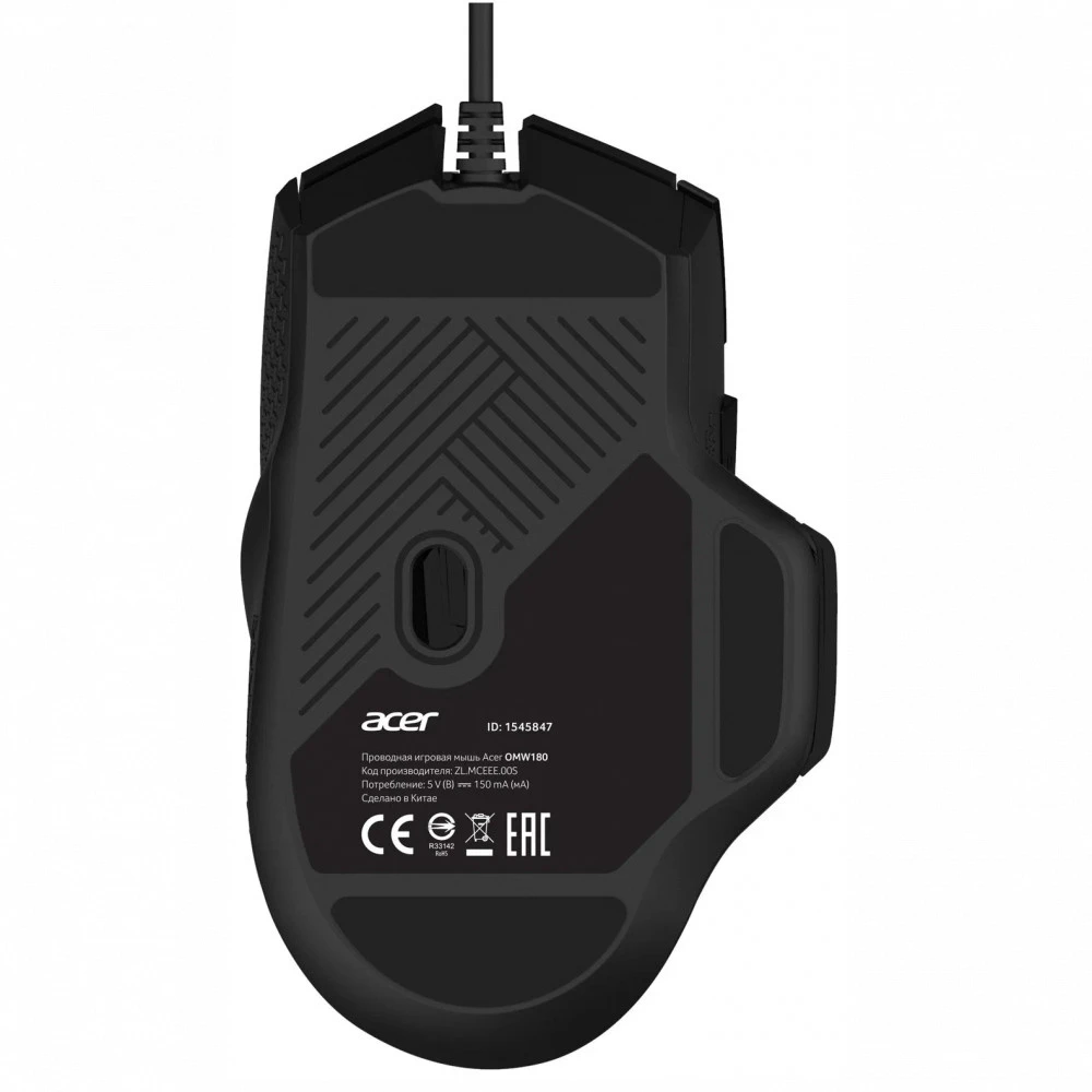 Мышь Acer OMW180 ZL.MCEEE.00S Игровые, Проводная