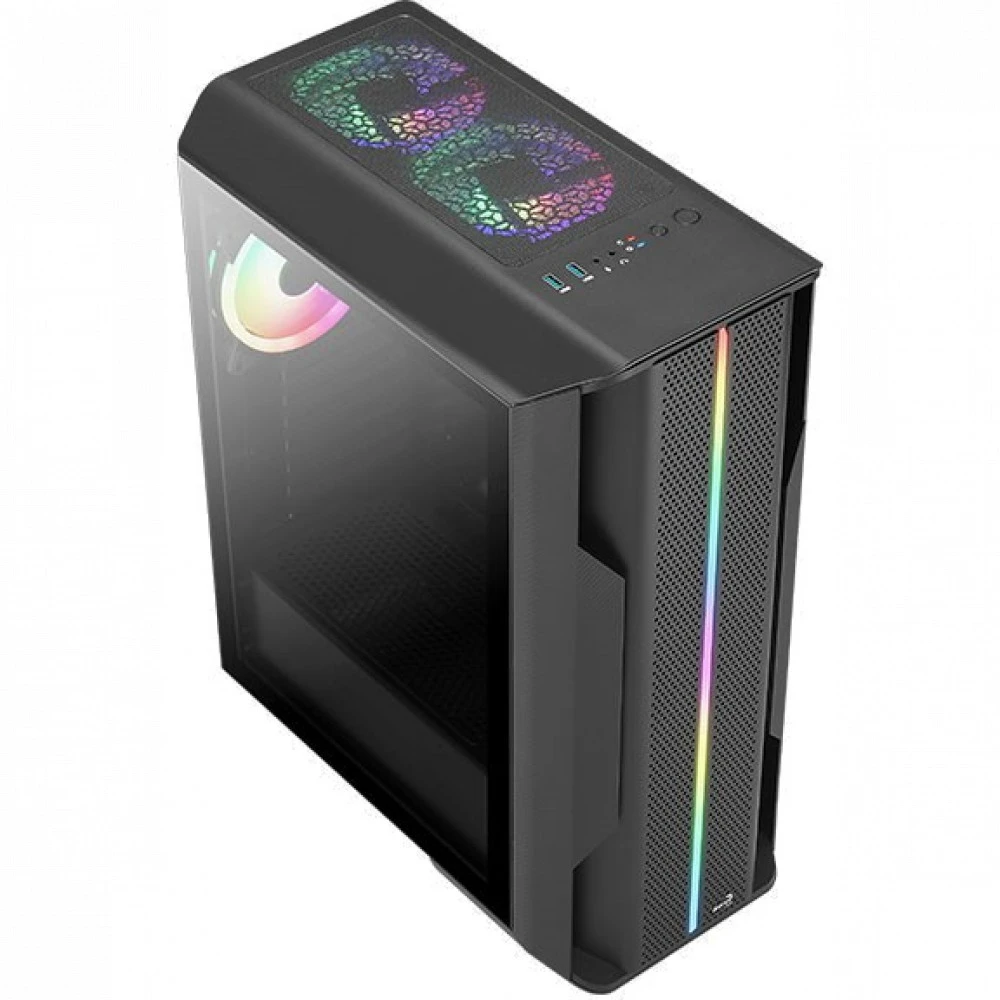 Корпус Aerocool Splinter Duo-G-BK-v1 Mid-Tower