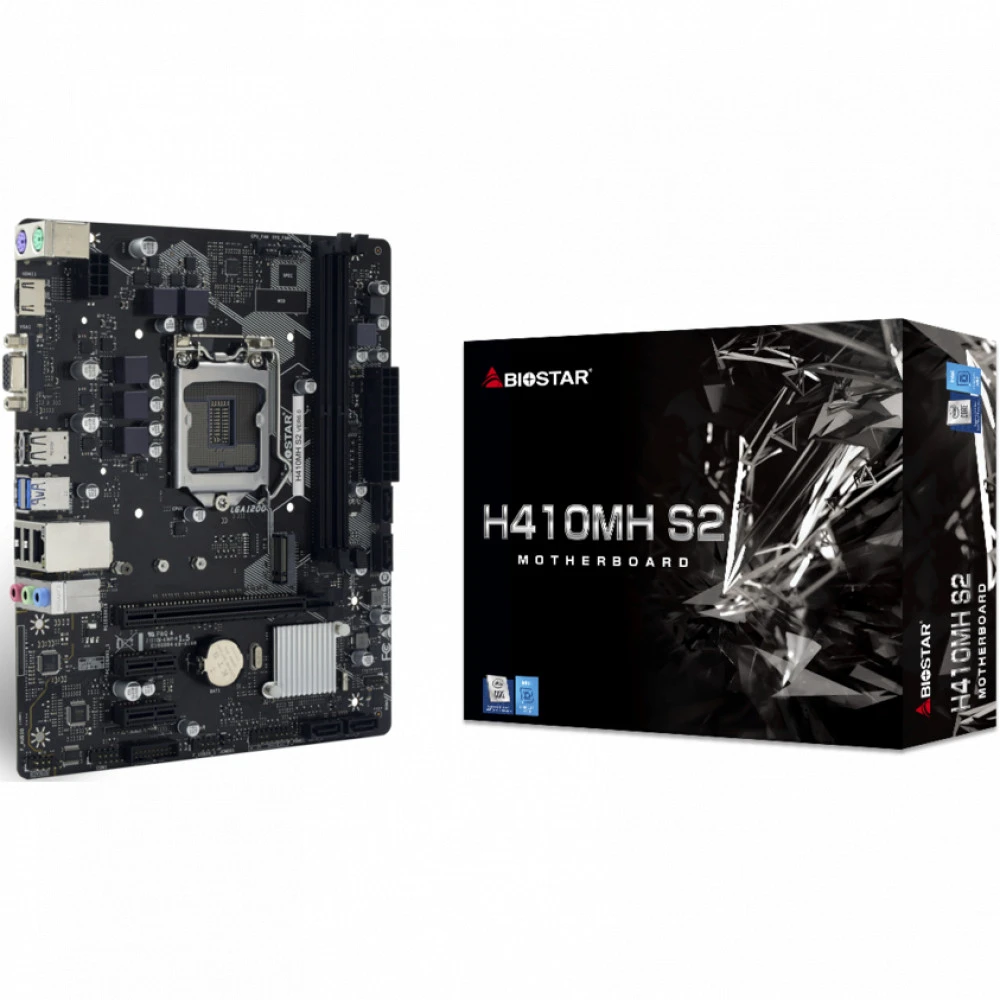 Материнская плата BIOSTAR H410MH S2 Micro-ATX, LGA 1200
