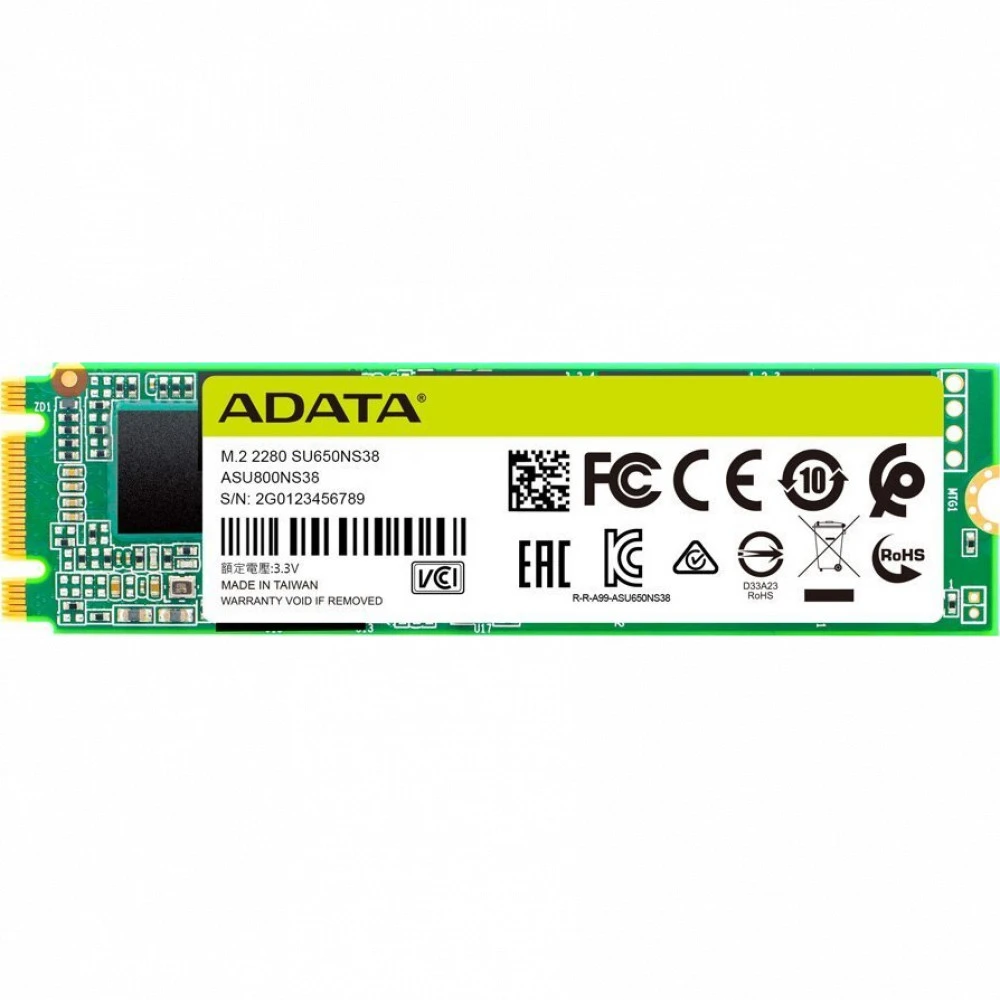 Жесткий диск ADATA SU650 ASU650NS38-512GT-C SSD (твердотельные), 512 ГБ, M.2, SATA