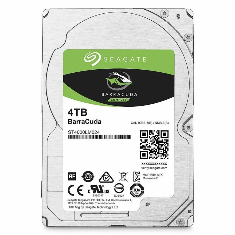 Жесткий диск Seagate Barracuda Pro ST4000LM024 HDD (классические), 4 ТБ, 2.5 дюйма, SATA