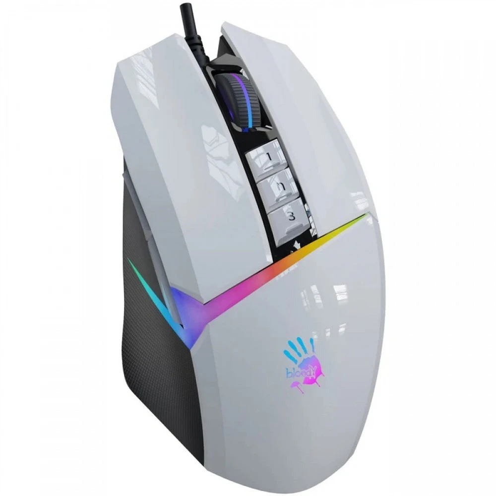 Мышь A4Tech Bloody W60-Max Panda White W60-Max (Panda White) Игровые, Проводная