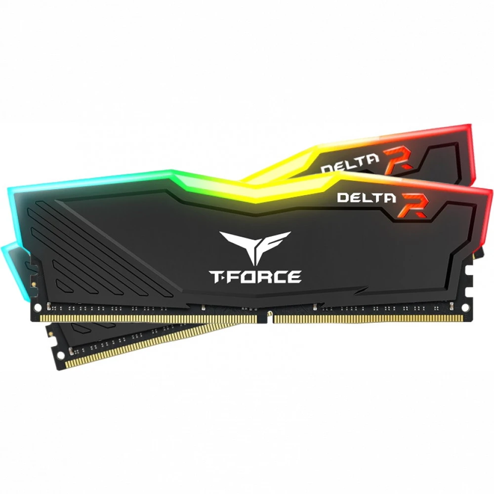 ОЗУ Team Group T-Force Delta RGB TF3D416G3200HC16FDC01 DIMM, DDR4, 16 Гб (2 х 8 Гб), 3200 МГц