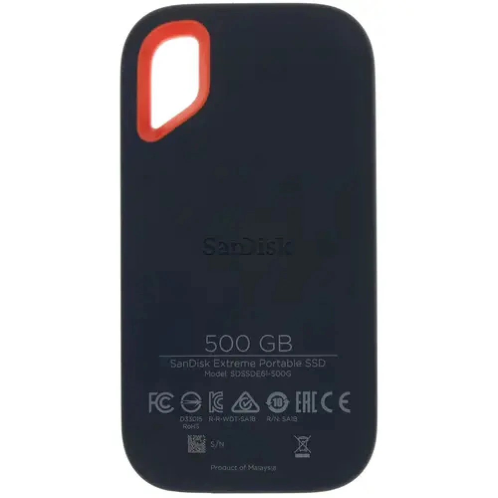 Внешние накопители SanDisk Extreme Portable SSD V2 [SDSSDE61-500G-G25] 500 ГБ