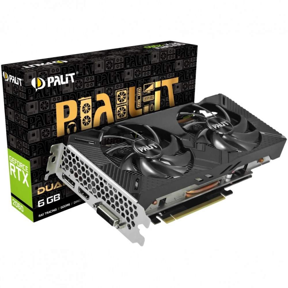 Видеокарта Palit RTX 2060 Dual 12G NE62060018K9-1160C 12 ГБ