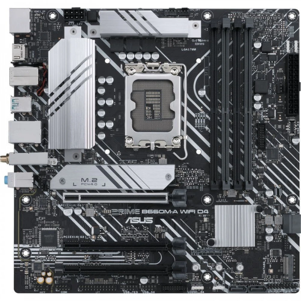 Материнская плата Asus PRIME B660M-A WIFI D4 90MB1AE0-M0EAY0 Micro-ATX, LGA 1700