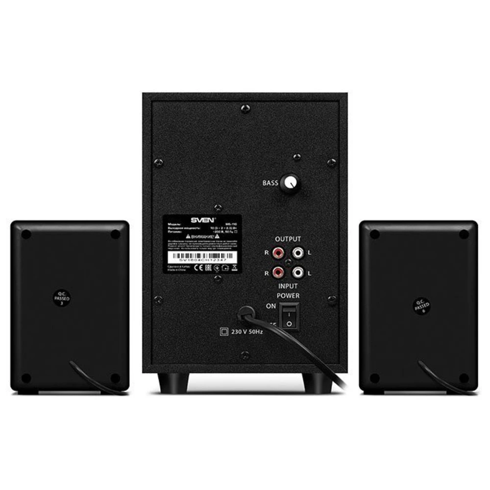 Компьютерные колонки Sven MS-110 SV-014056 Черный