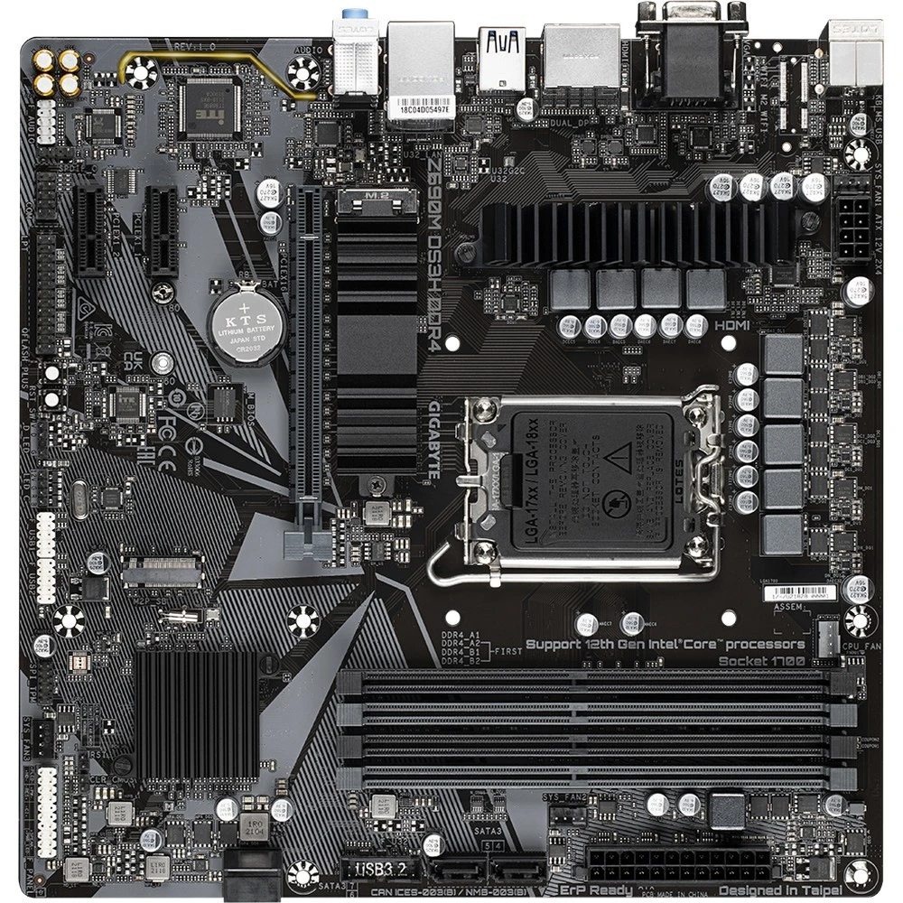 Материнская плата Gigabyte Z690M DS3H DDR4 ATX, LGA 1700