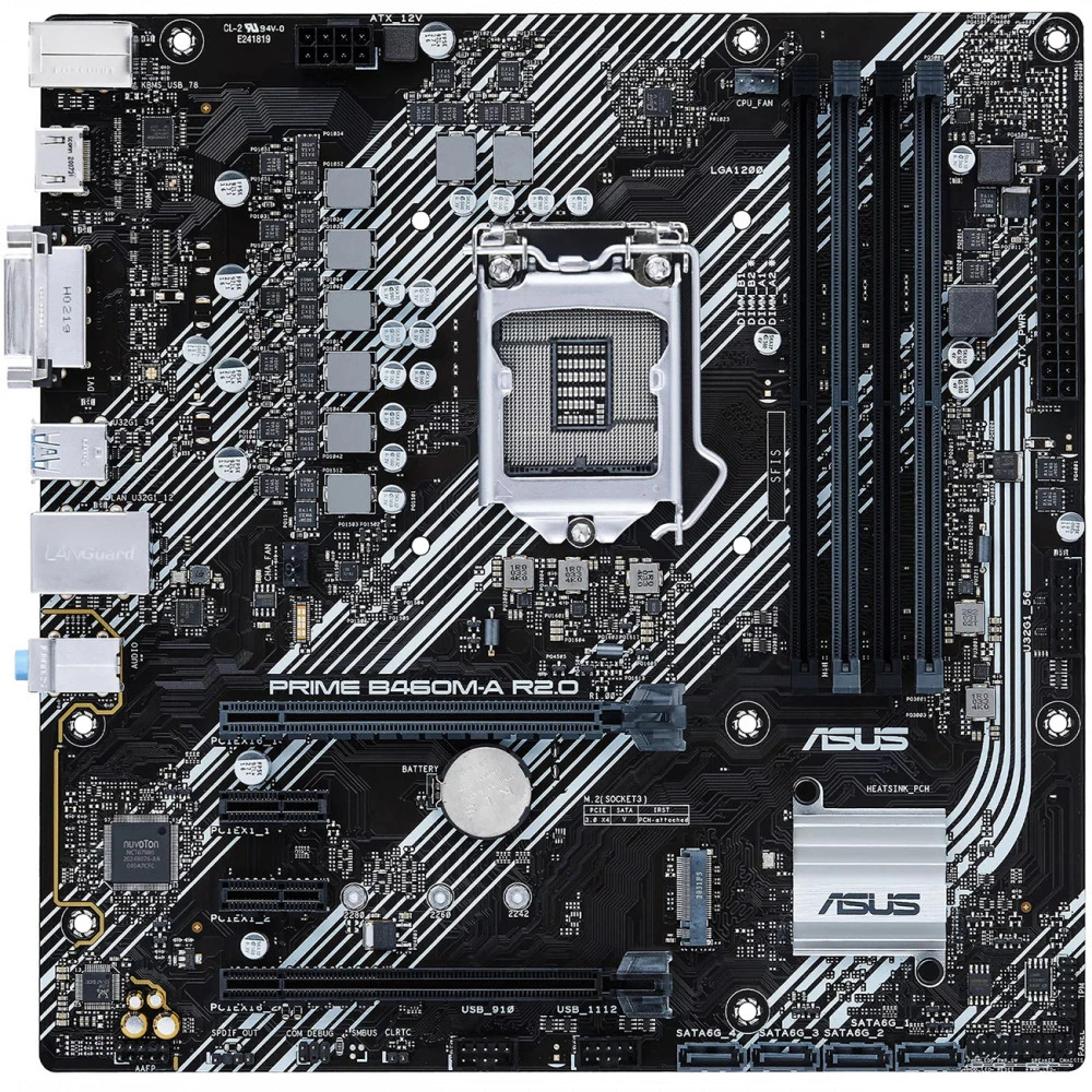 Материнская плата Asus PRIME B460M-A R2.0 90MB18A0-M0EAY0 Micro-ATX, LGA 1200