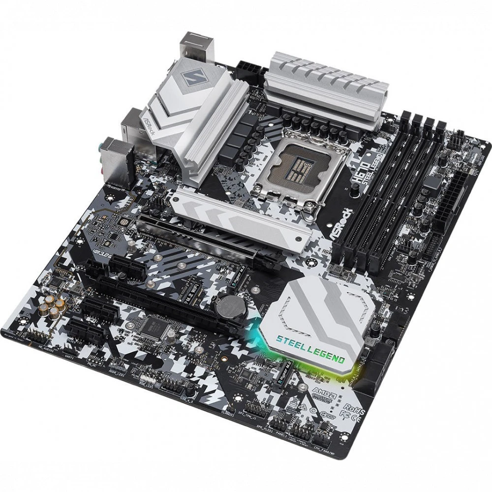 Материнская плата ASRock H670 STEEL LEGEND ATX, LGA 1700