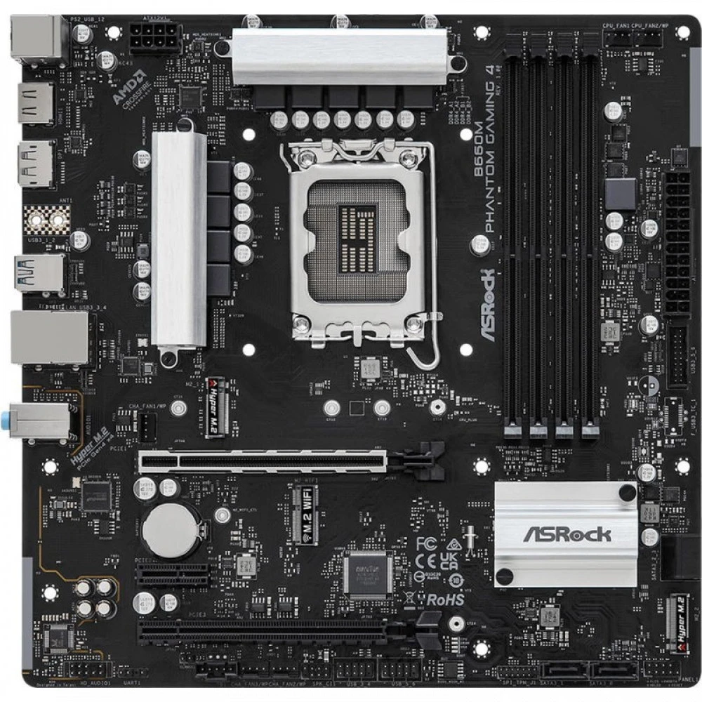 Материнская плата ASRock B660M PHANTOM GAMING 4 Micro-ATX, LGA 1700