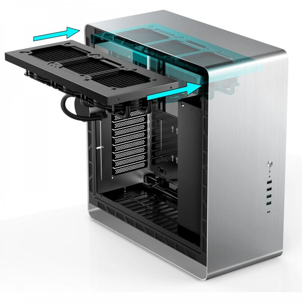 Корпус Jonsbo UMX6-G Silver Mid-Tower