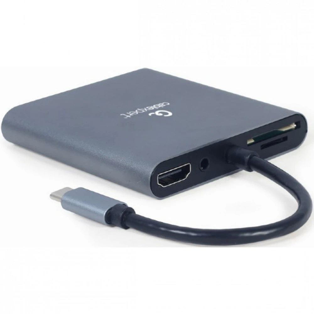 Cablexpert USB Type-C 6-in-1 multi-port adapter A-CM-COMBO6-01