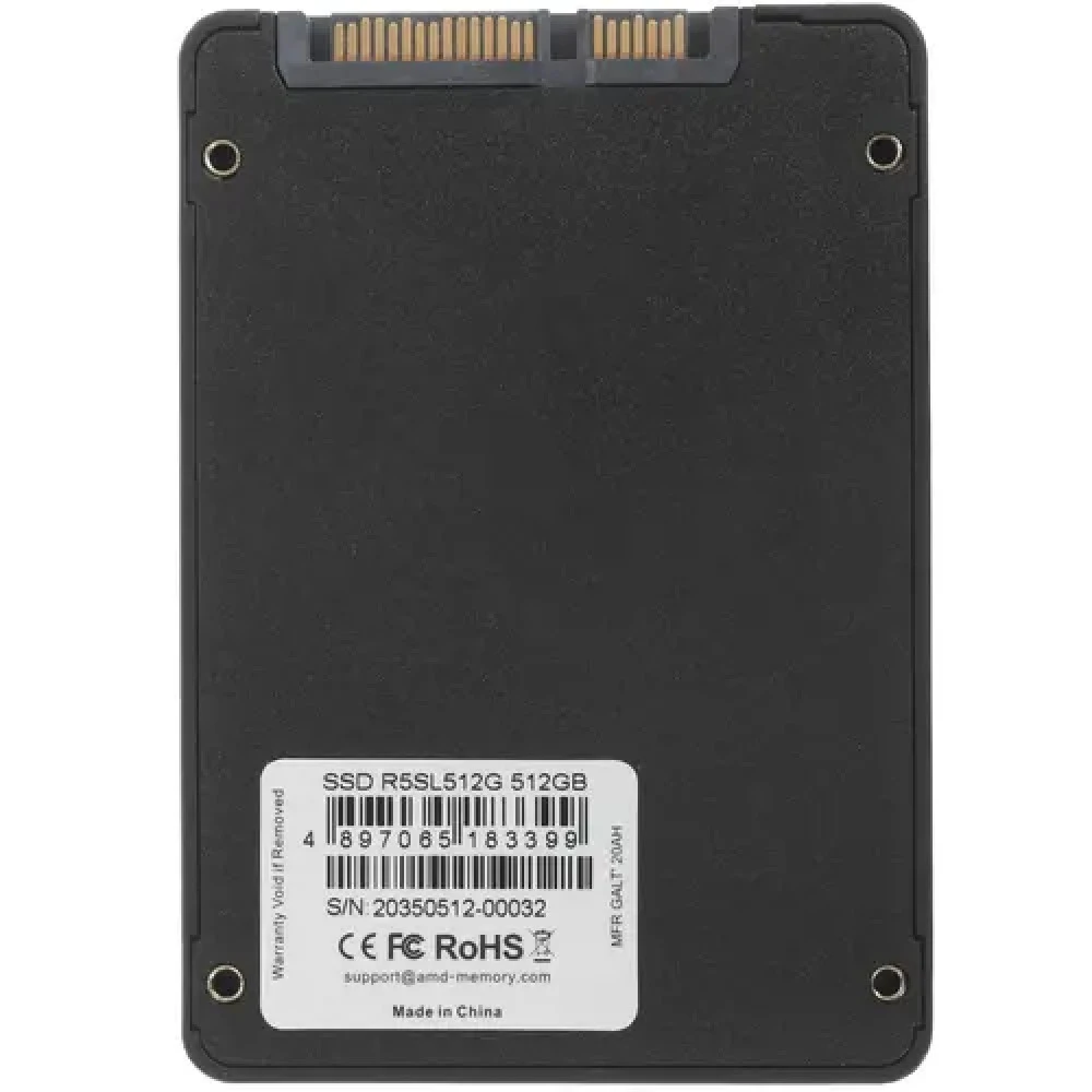 Жесткий диск AMD R5 Client SSD R5SL512G SSD (твердотельные), 512 ГБ, 2.5 дюйма, SATA