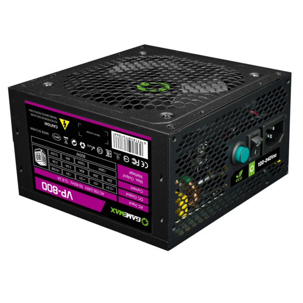 Блок питания GameMax VP-800 v2 800 Вт, 80+ Bronze