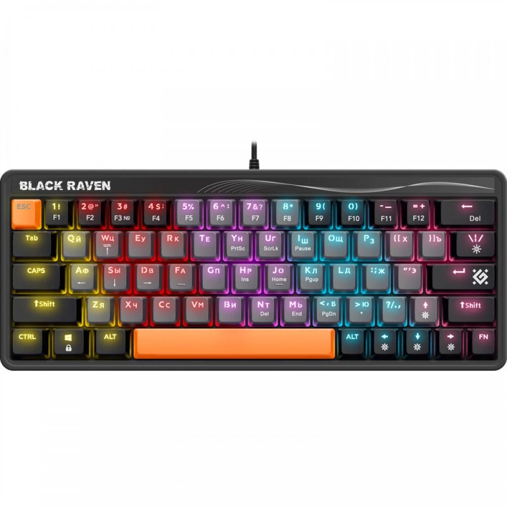 Клавиатура Defender Black Raven GK-417 45413 Проводная, USB
