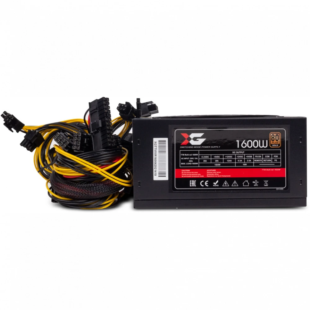 Блок питания X-Game TTM Multi-rail TTM Multi-rail 1600W 1600 Вт, 80+ Gold