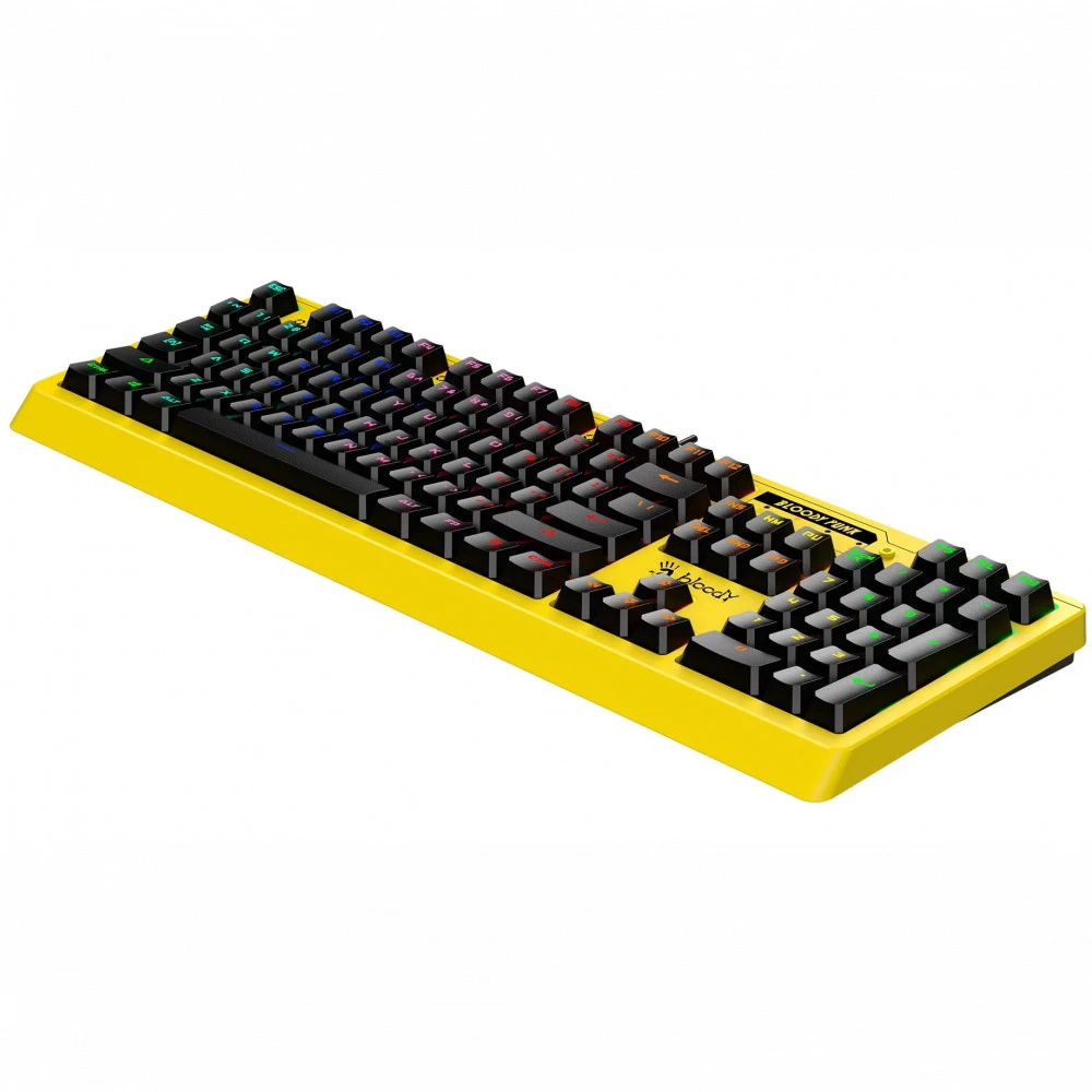 Клавиатура A4Tech B810RC YELLOW RGB Проводная, USB