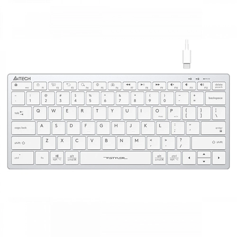 Клавиатура A4Tech Fstyler FX51 белый Проводная, USB