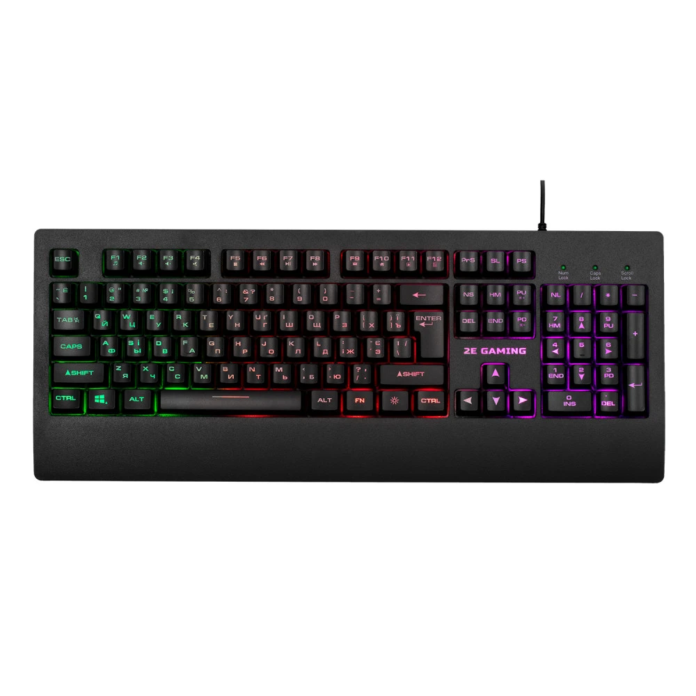 Клавиатура 2E GAMING KG330 LED USB 2E-KG330UBK Проводная, USB