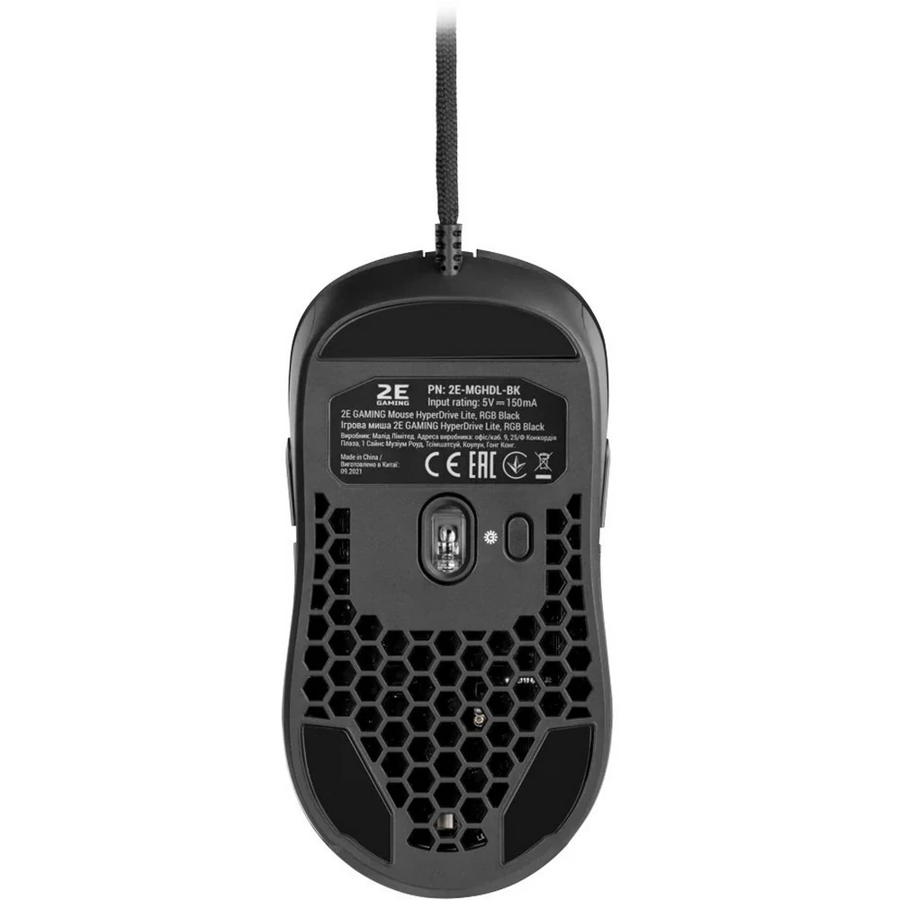 Мышь 2E HyperSpeed Lite RGB Black 2E-MGHSL-BK Игровые, Проводная